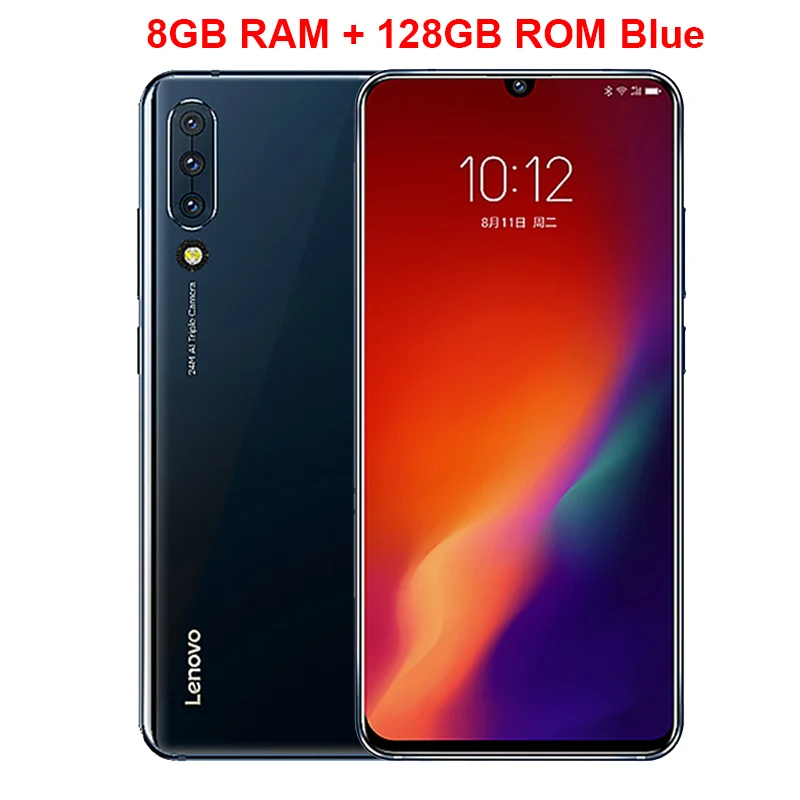 Мобильный телефон lenovo Z6, 6,39 дюймов, Snapdragon 730, 6 ГБ ОЗУ, 64 Гб ПЗУ, Восьмиядерный Четырехъядерный Смартфон Snapdragon 730 - Цвет: 8GB 128GB BLUE