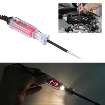 

3V-48V Car LCD Display Tool For Boat Easy Read Accessories Digital Portable Ergonomic Stainless Steel Electrical Test Pen