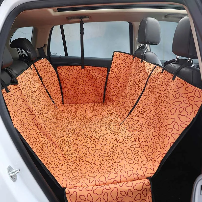 Цветной чехол для сиденья для собаки, коврик из ткани Оксфорд, автомобильный коврик для питомца, коврик для сидения для собаки, водонепроницаемый коврик для питомца, гамак, защита для подушки - Цвет: Orange cloud