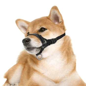 

Nylon Dog Muzzle for Small Medium Large Dogs Prevent from Biting Prevent Anti Biting Barking Barking and Chewing Adjustable Loop