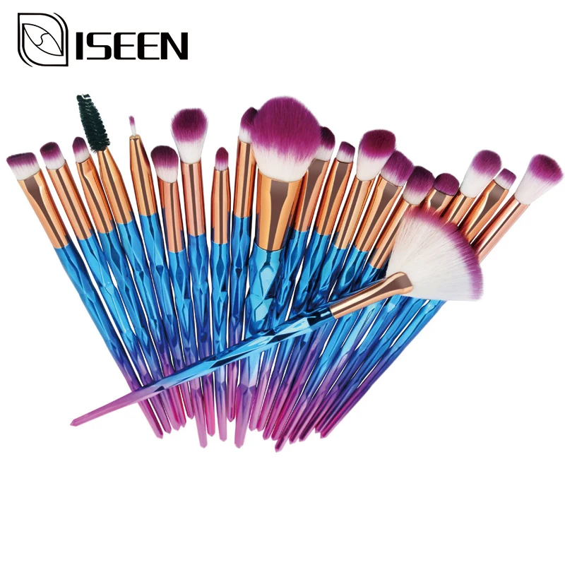 

20Pcs Diamond Makeup Brushes Set Powder Foundation Blush Blending Eye shadow Lip Cosmetic Beauty Make Up Brush pincel maquiagem