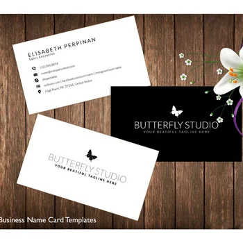 

Personalize Simple Business Card, Photography name card, elegance business card,minimal business card, black and white card