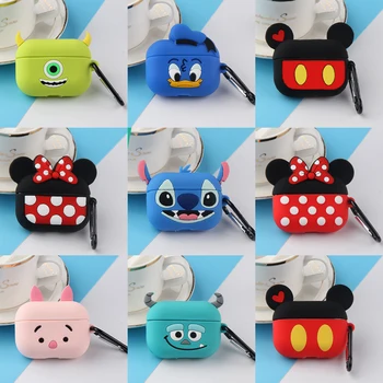 

Stitch Earphone Case for Airpods Pro Case Cute Cartoon Silicone Cover for Apple Air Pods Pro 3 Earpods Soft Earbuds Accessories