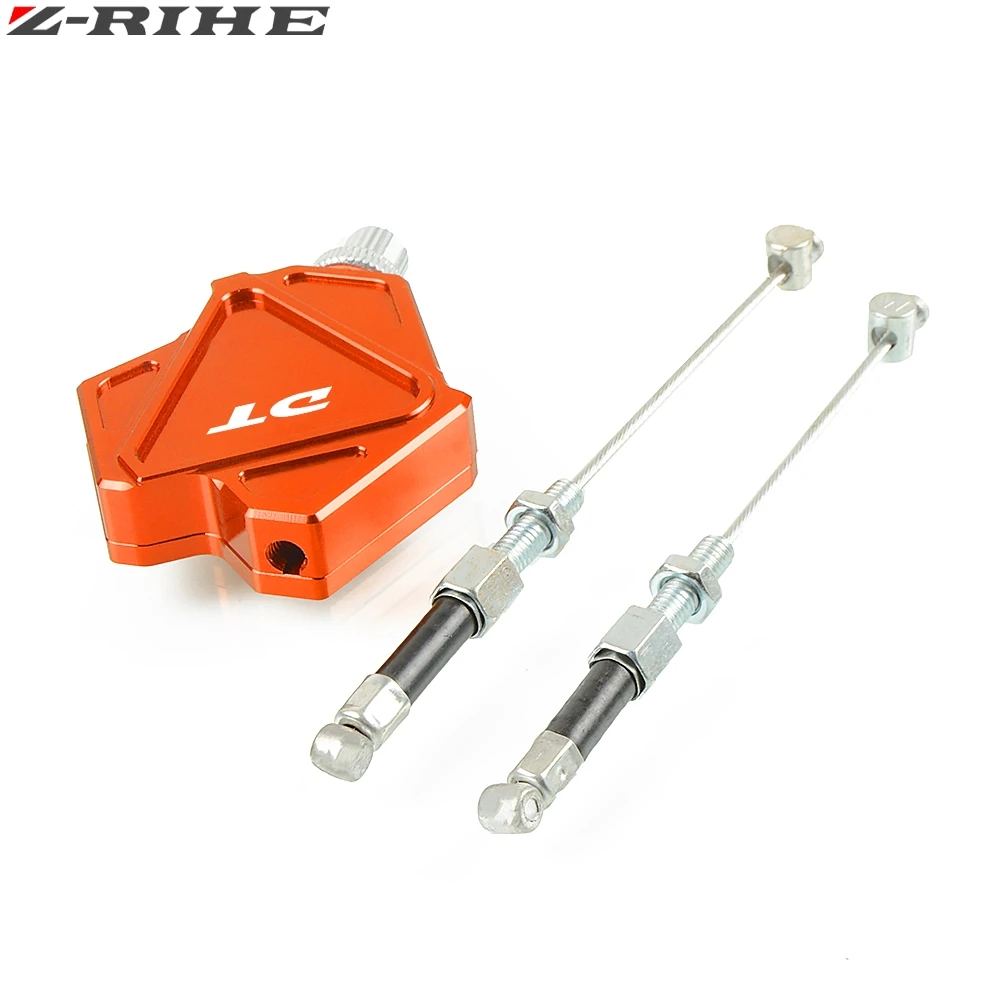 orange Для мотоцикла с логотипом DT CNC алюминиевый трюк рычаг сцепления простая кабельная система для YAMAHA DT125 DT200 DT230 DT 125 200 230 LANZA - Цвет: orange