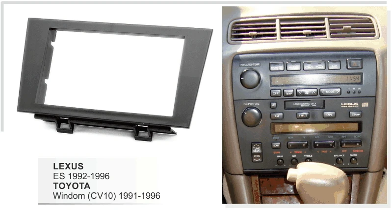 Автомобильный адаптер фасции Для LEXUS ES 1992-1996/TOYOTA Windom(CV10) 1991-1996 Install Dash Kit DVD Cover радио приборная отделка Facia