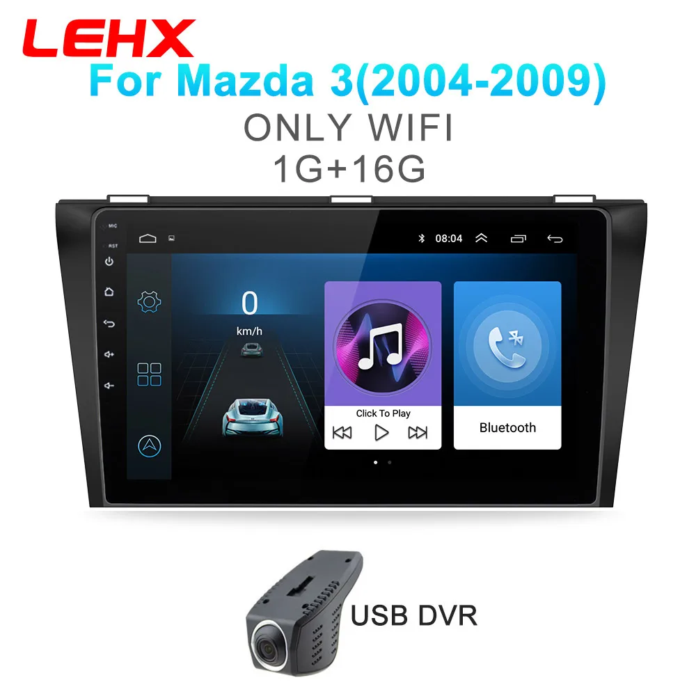 M3-901-DVR Автомобильный DVD gps android 8,1 автомобильный Радио стерео 2G 32G карта четырехъядерный 2 din Автомобильный мультимедийный плеер для Mazda 3 2004-2013 maxx axel - Цвет: M3-901-DVR