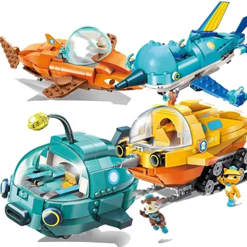 

2020 New 3703 323pcs Octonauts Lantern Speedboat Yacht Compatible with lepining Duplo Building Blocks Toys for Children gif