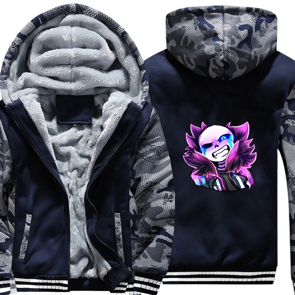 10 стилей игры Undertale Толстовка Зимняя Повседневная Супер теплое пальто утолщенная теплая на молнии с капюшоном повседневные толстовки для зимы - Цвет: Style 5