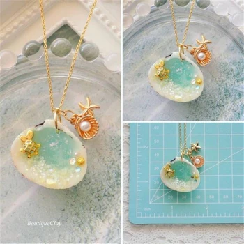 

Bohemian Ocean Series Pearl Shell Turtle Necklace Suitable For Women Pendant Necklace