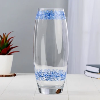 

Vase FLORA 'Gzhel patterns' 2 stripes d-7.5cm 11.5x26 cm 4852226