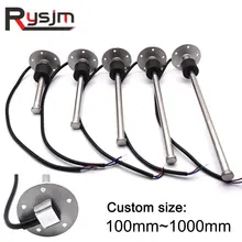Capteurs de niveau de carburant pour réservoir d'eau, 100mm ~ 1000mm, 0-190ohm, pour voiture, bateau, moto