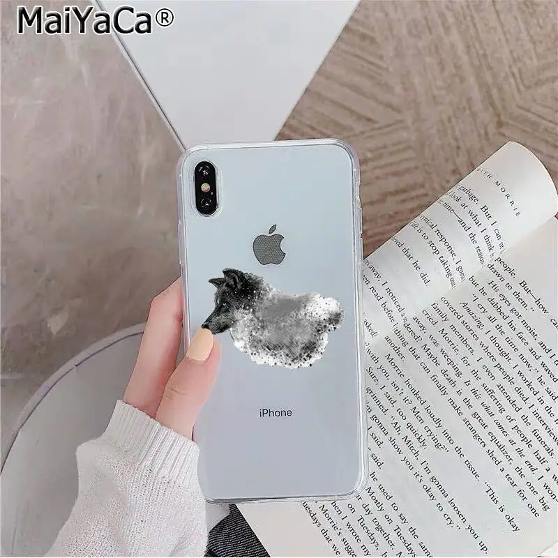 A4 MaiYaCa животное волк на заказ фото мягкий чехол для телефона для iPhone 11 pro XS MAX 8 7 6 6S Plus X 5 5S SE XR - Цвет: A4