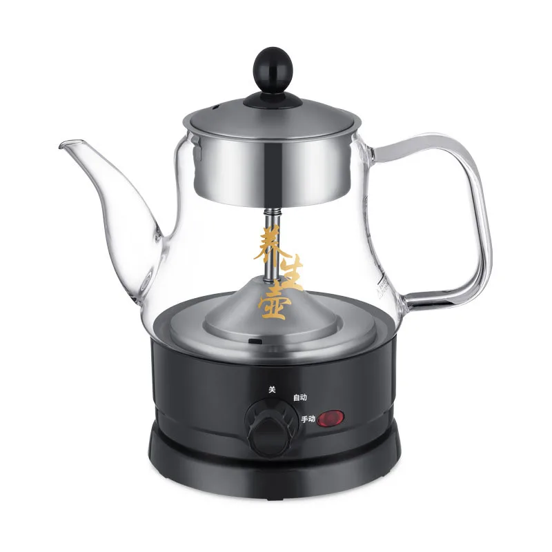 600W Button Type Multi-function Steamer Glass Steam Pot Pu'er Tea Machine Coffee Machine Extraction Health Steaming Teapot