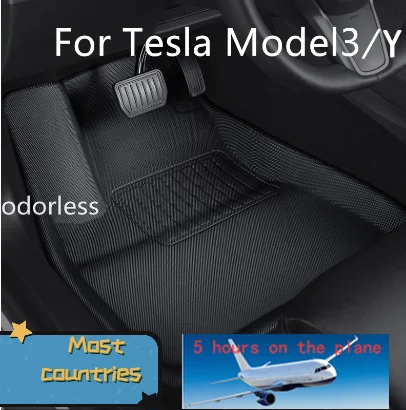 Коврики для пола Tesla 2017-2021 модель 3 Y | Автомобили и мотоциклы