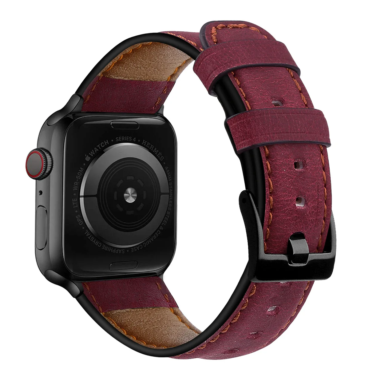 Apple Watch, ремешок из натуральной кожи, смарт-часы Apple Watch 5, 4, 3, 2, 1, серия, ремешок 44 мм, 42 мм, 38 мм, 40 мм, ремешок для iwatch 5, 4, 3, 2, браслет