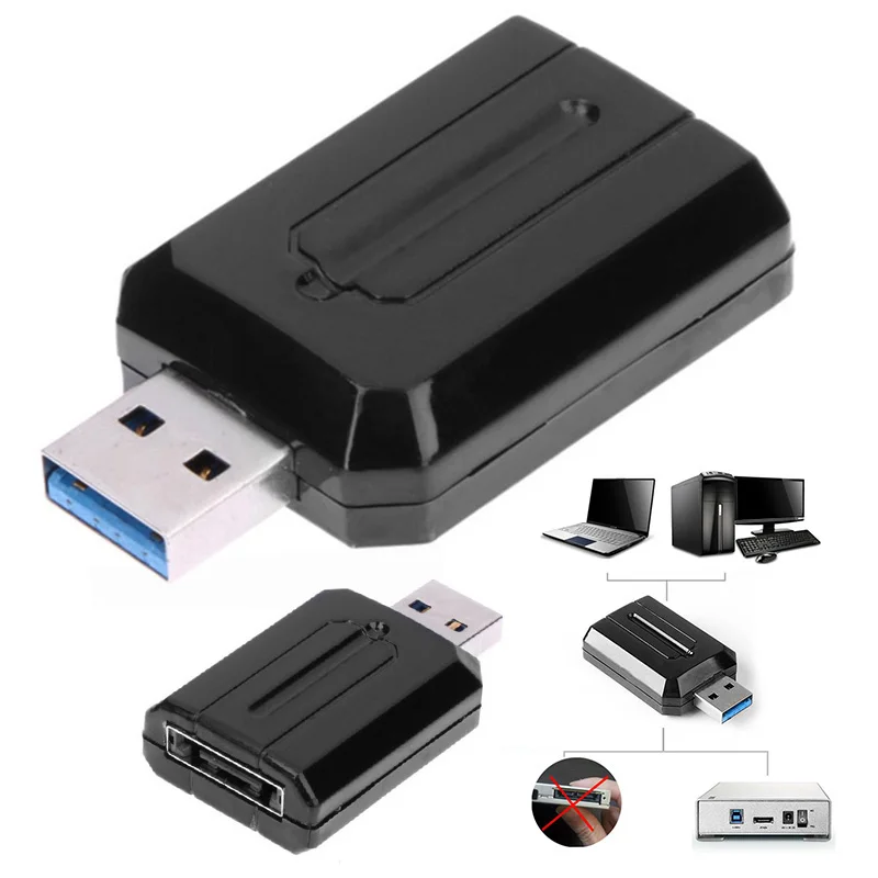 Внешний USB 3 0 к ESATA для 2 5/3 5 дюйма HDD жесткого диска чтобы Win 2000 / XP VISTA WIN7 /OS 9 SATA Гбит/с