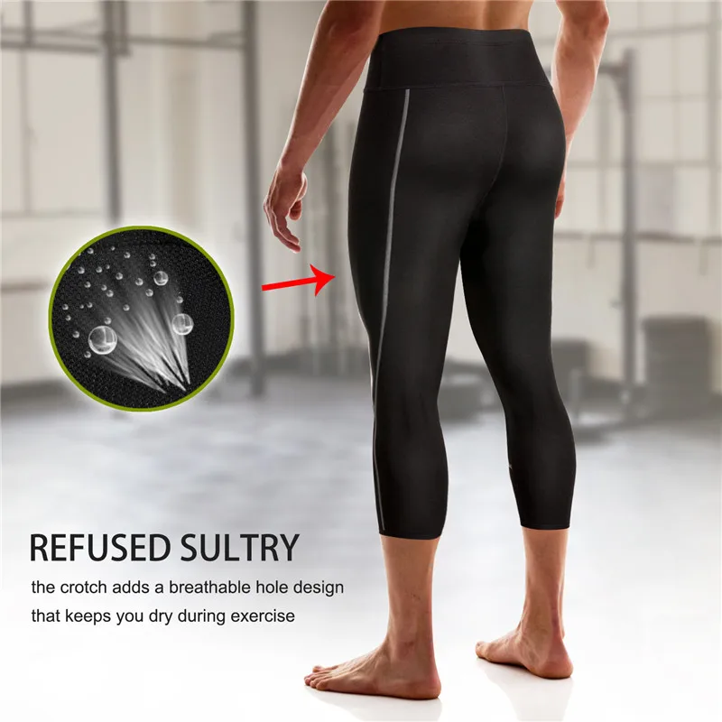 Gotoly мужские укороченные брюки Neorprene Reducing Shapewear коррекция живота контроль Брюки тренировочные нижние корректирующие Брюки для похудения