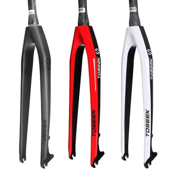 

Carbon Fibre Mountain Bicycle Front Fork 26 ER 27.5 ER 29 ER Tapered Bike Hard Fork Bike MTB Parts White Red Black