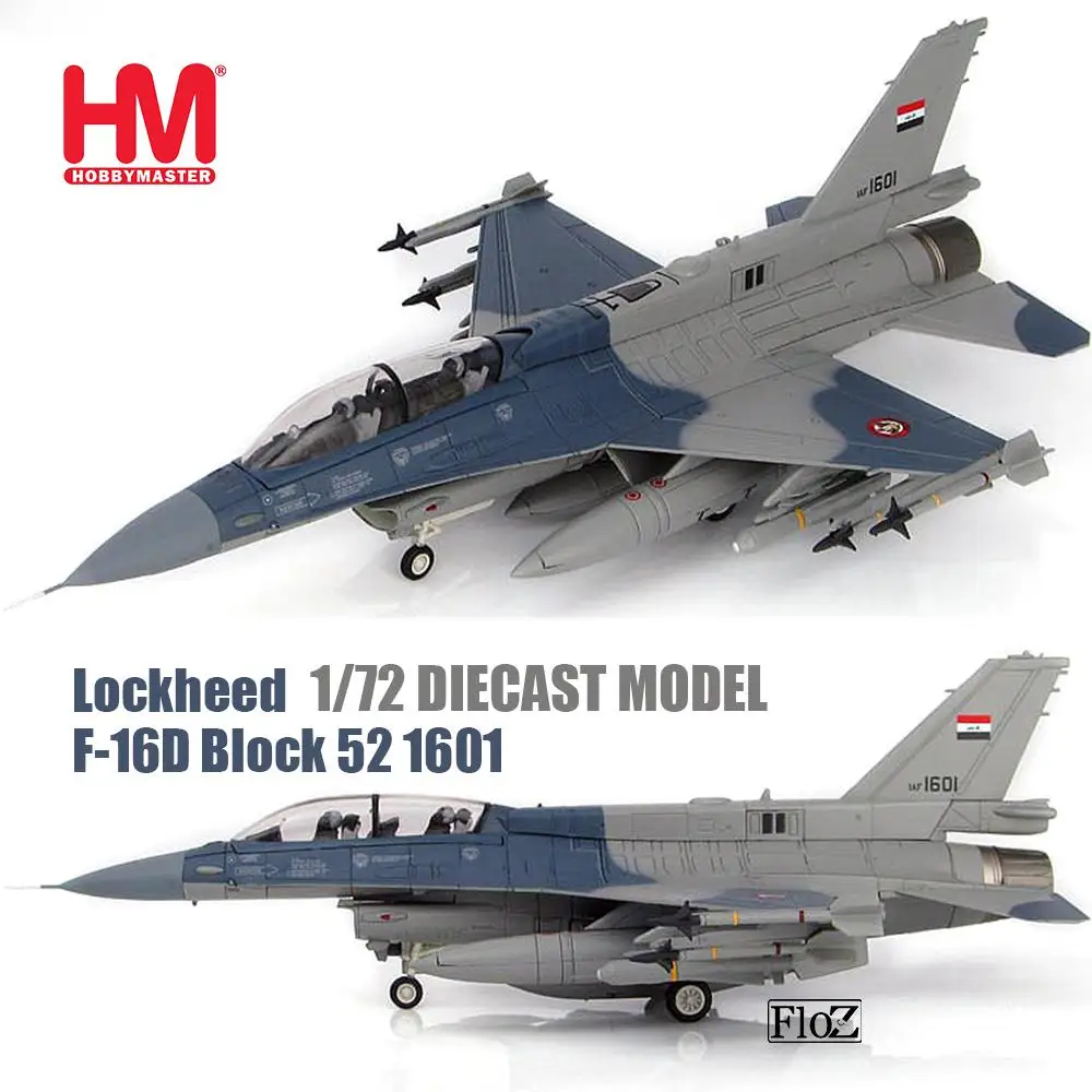 HM HOBBY MASTER Lockheed F-16D блок 52 1601 1/72 литая под давлением модель самолета