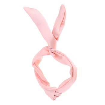 

Stretchy Doll Velvet Cross Twist Knot Headband Hairband for 1/6 Blythe Doll Pink