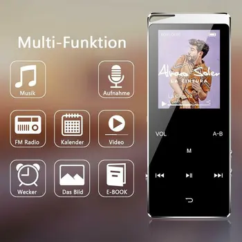 

Portable Touch Screen Slim Mp4 Player LCD Display FM Radio Player Touch Screen Ultra-Thin Lossless Mp4 Player