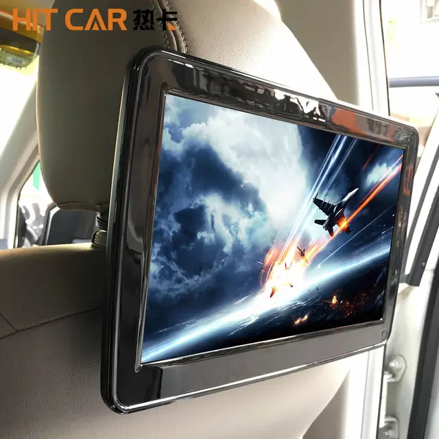 $122.88 Super Slim 11.6 Inch Car Headrest Multimedia MP4 MP5 Video Player HD Screen Monitor with USB SD HDMI AV Slot and FM Transmitter