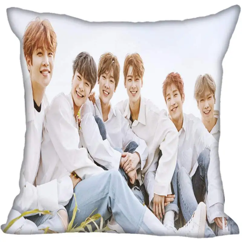 6 Kpop ASTRO печать квадратные шелковые наволочки атласная Наволочка Две стороны Наволочка на заказ логотип - Цвет: 6
