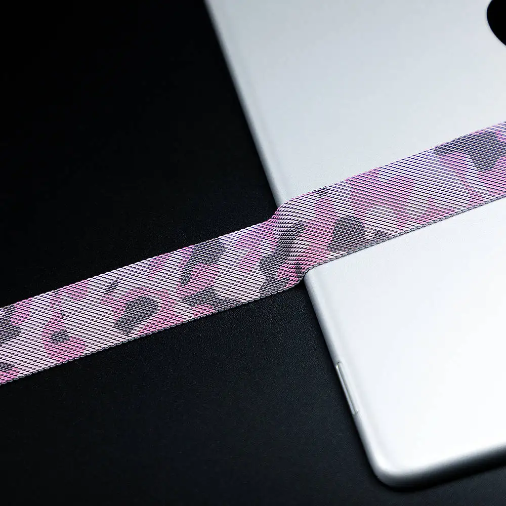 Высококачественная Миланская петля для apple watch, ремешок для apple watch 4, 5, ремешок 44 мм, 40 мм, iwatch 3, 2, 1, 42 мм, 38 мм, лучший материал - Цвет ремешка: Army Green pink