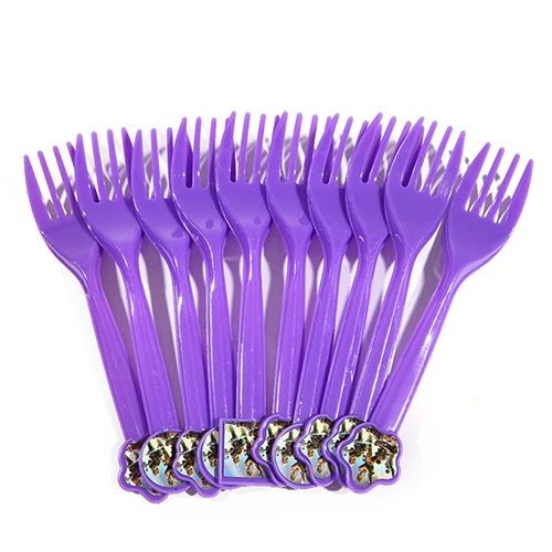 Forks 10pcs Игра тематический бумажный флаг/пластина/чашки вечерние украшения вечерние воздушные шары фон с флагами точками для день рождения, мероприятие, вечеринка принадлежности для детей - Цвет: Forks 10pcs