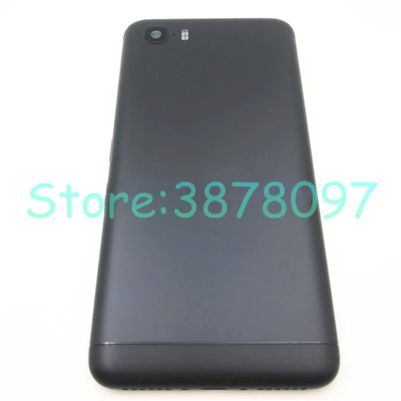 Новинка 5," для Asus zenfone 3s max ZC521TL X00GD крышка батареи задняя крышка с кнопками питания(без объектива камеры - Цвет: Black