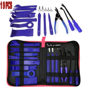 

19pcs Car Radio Audio Kit Stereo Door Trim Dash Panel Install Removal Pry Tools Removal Opening Tool DIY Car Repair Kit