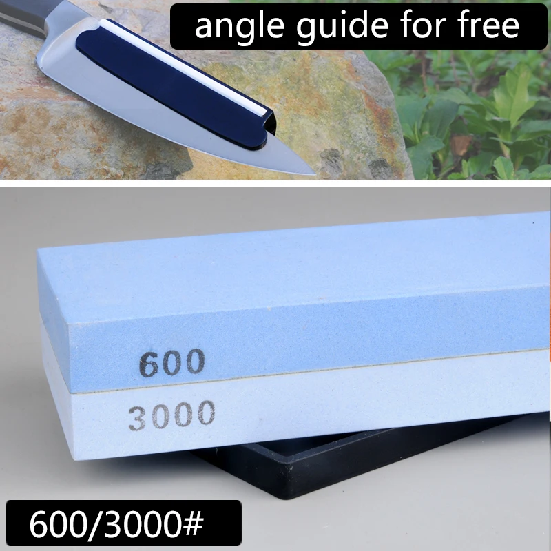 600 #/3000 # с угловым направляющим двухсторонний Профессиональный точильный брус