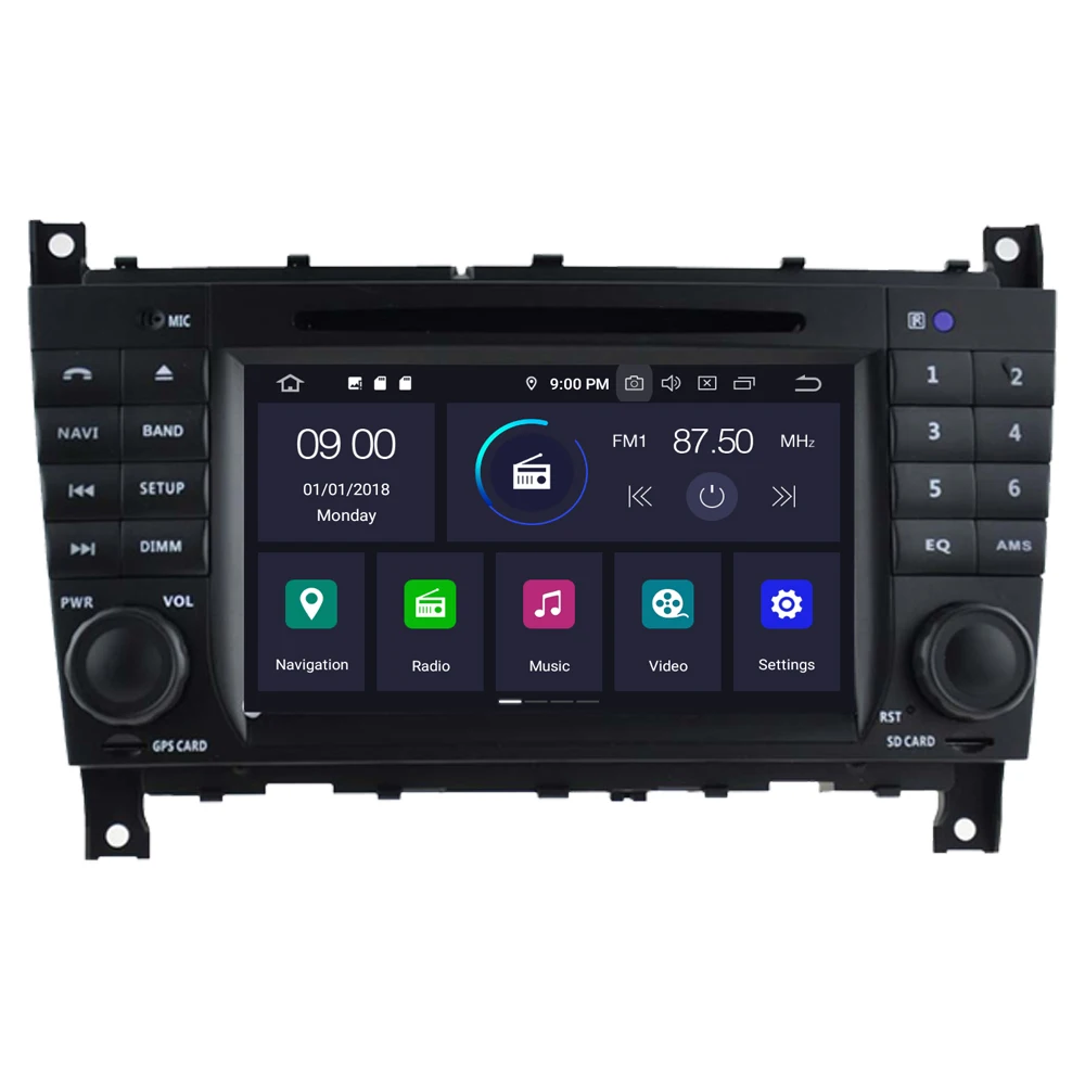 Excellent RoverOne Android 9.0 Car Multimedia System For Mercedes W203 W209 W219 W467 Radio Stereo DVD GPS Navigation Media Music Player 1