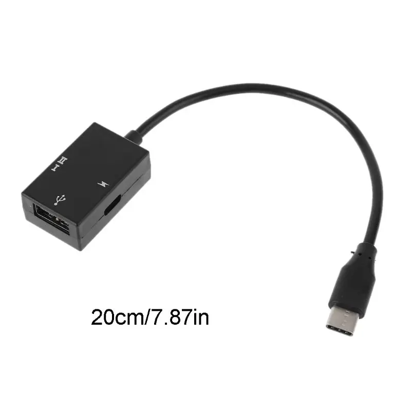USB 3,1 type C к USB 2,0 OTG Кабель-адаптер шнур с зарядным портом для смартфона