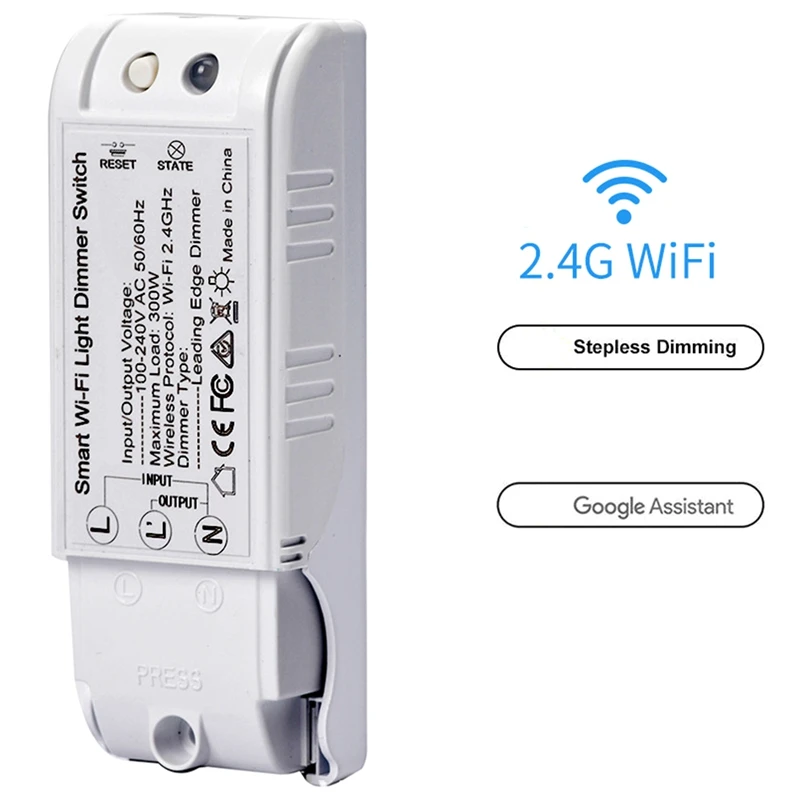 Voice Control Wifi DIY Dimmer Switch Wireless Remote Control Module Smart Home Automation Lights Switches Works with Alexa