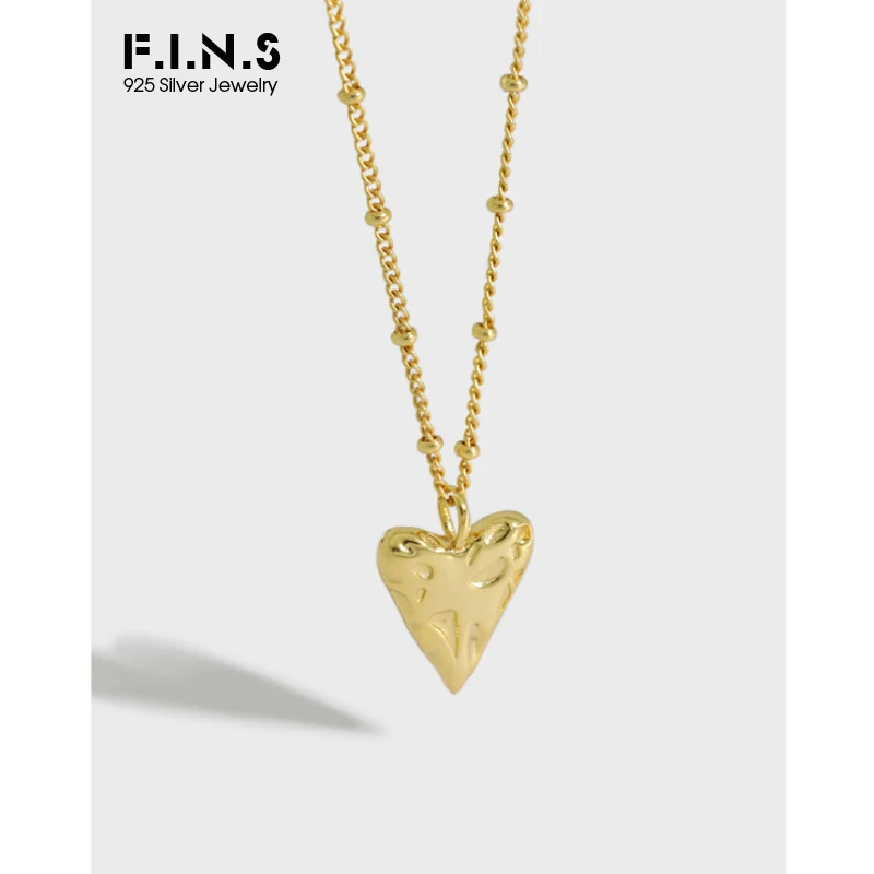 F.I.N.S шикарный новый дизайн темперамент любовь сердце-образный S925 стерлингового