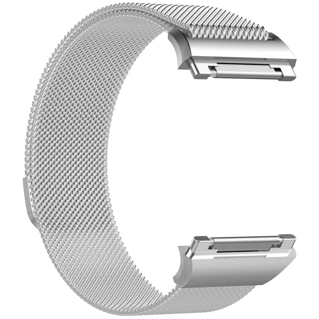 Миланский Магнитный стальной ремешок для мужчин t для Fitbit Ionic Новые мужские и женские часы Петля Браслет ремешок для часов