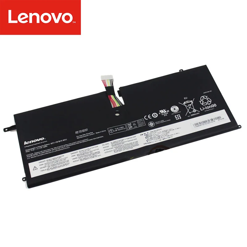 Оригинальный аккумулятор для ноутбука Lenovo ThinkPad X1 Carbon Series 3444 3448 3460 Tablet 14 8 V 3.11Ah 46WH