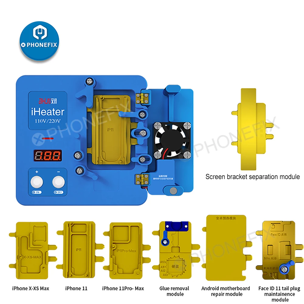 Паяльная станция JC Iheater двухслойная паяльная для ремонта материнских плат IPhone 11 12