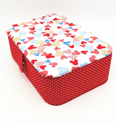 Empty box Многофункциональный Розовый тканевый швейный набор в коробке иглы ленты ножницы нитки швейная коробка свадебные подарки для дома и путешествия - Цвет: Empty box