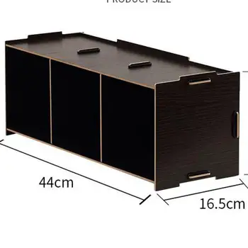 

Wooden large capacity stackable CD rack creative style DVD disc storage rack