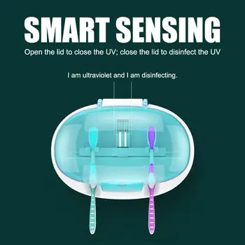 

UV-C ABS+PC Uv Toothbrush Sterilizer Fashion Sterilizer Sanitizer Portable Toothbrush Disinfection Lights Bathroom Holder