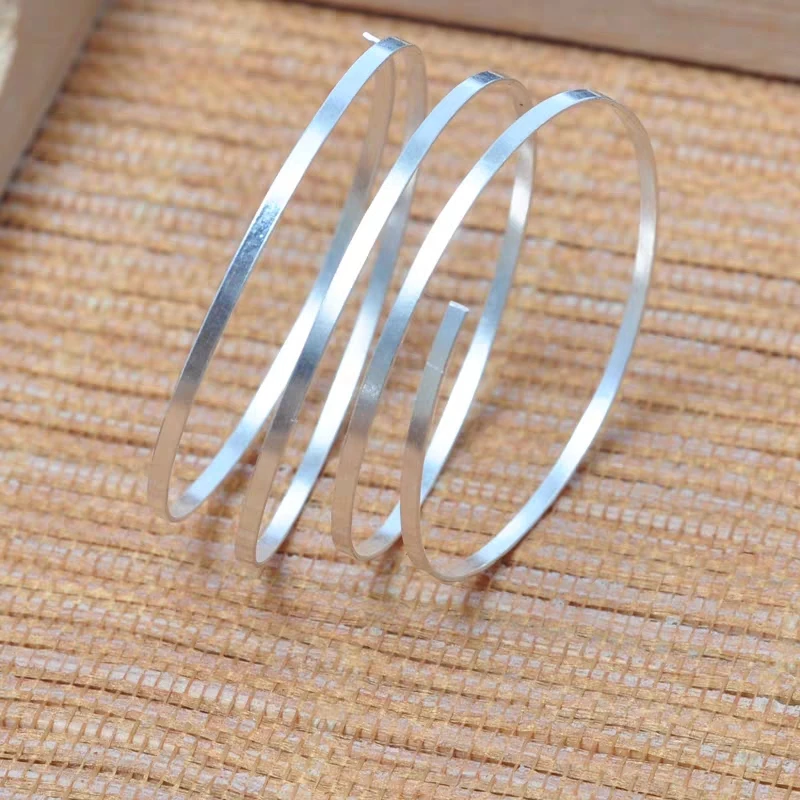 

0.4x0.9mm 999 Sterling Silver Wire Silver Wire Solid For Jewelry DIY Sterling Silver Beading Cable