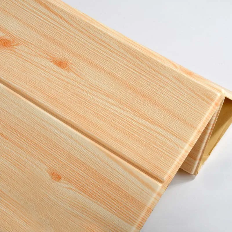 3D Wallpaper Background Wall Home Decor Stickers Wood Grain Living Room Kindergarten Board Foam Sticker | Дом и сад