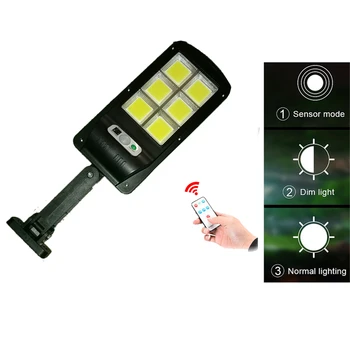 

Solar light lamp floodlight reflector For Outdoor Garden Wall Yard LED Security With Adustable Angle remote controller 3 modes s