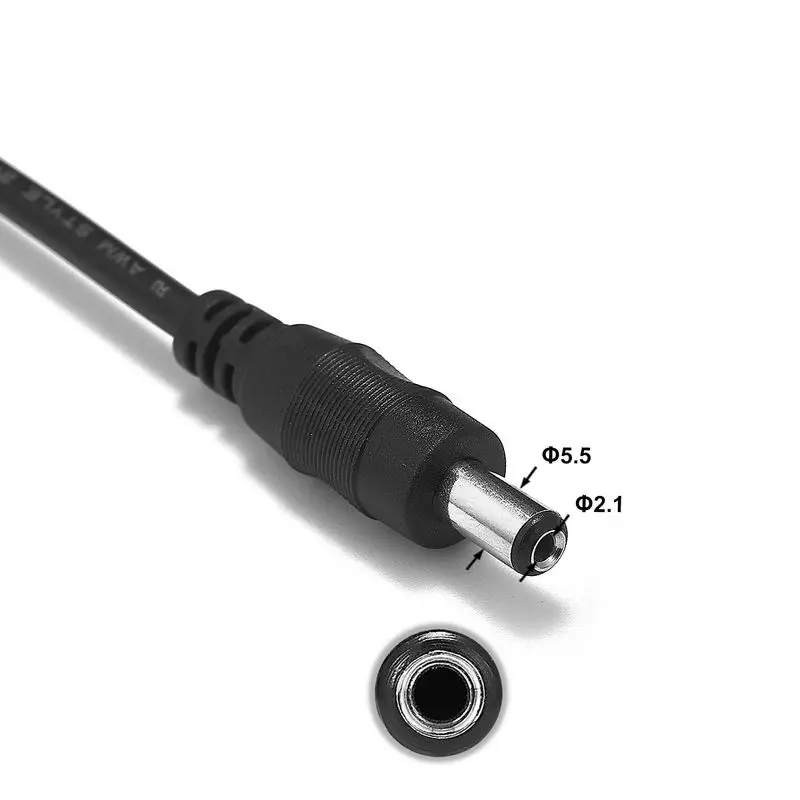 5 мм x 2 1 20AWG работающего на постоянном токе 12 В в Удлинительный кабель Разъем