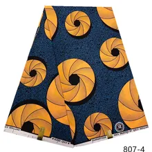 Африканская ткань Воск Принт голландская ткань полиэстер материал 6 ярдов африканская Анкара воск ткань для платья 807