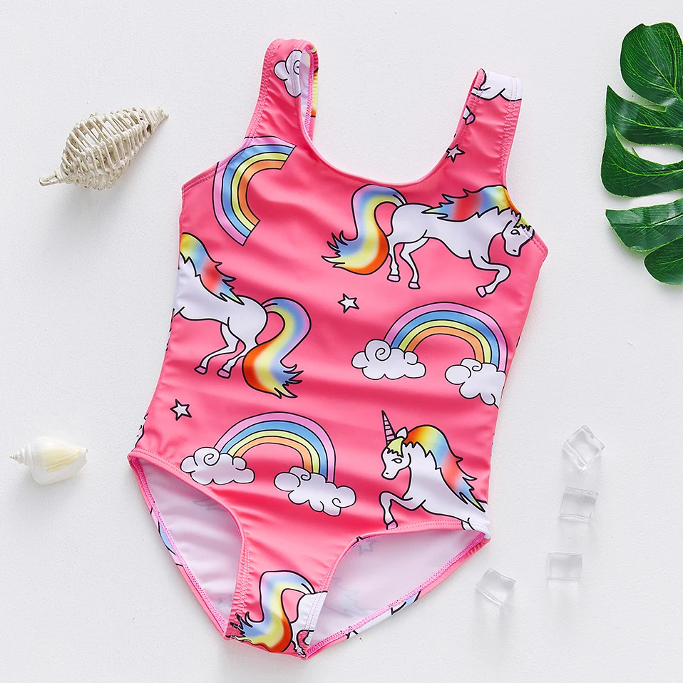 Unicorn Girls Swimwear 2~11Years Children Swimsuit One Piece Girls Swimsuit Kid girls Bathing suit Beach wear Unicorn Swimsuit One Piece Swimsuit Children Swimsuit Children Swimsuits