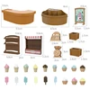 1/12 Forest Rabbit Animal Family Icecreamshop Set Toy Miniature Dollhouse Furniture Accessories Birthday Gift Toys For Girls 6