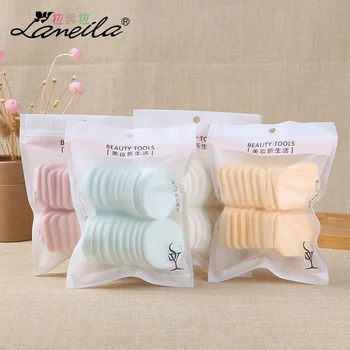 

Wet And Dry Dual Purpose Sponge Puff for Makeup Latex Makeup Flutter 20 PCS/Bag round Square B0889